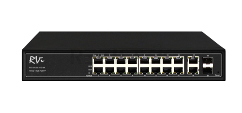 RVi-1NSM16G-4H Общее количество портов: 20; Количество Ethernet - портов (RJ-45): 18