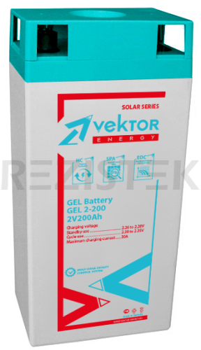 GEL 2-2000  аккумуляторная батарея VEKTOR ENERGY