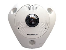DS-2CD6365G0E-IVS(1.27mm)(B)6Мп fisheye IP-камера с ИК-подсветкой до 15м