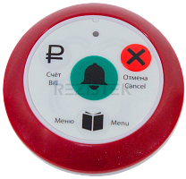 TSw-BR4 Tantos Кнопка вызова радиоканальная 4 кнопочная круглого дизайна цвет "белый с красной окантовкой" материал - пластик
