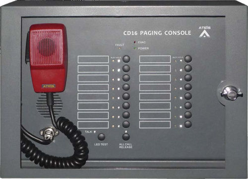 CD16-AS 16-ти кнопочная микрофонная консоль