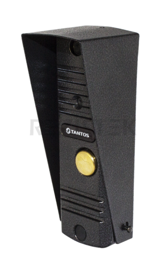 WALLE+ (асфальт). Цветная вызывная панель видеодомофона (накладная), ИК подсветка, 4-х проводная с регулировкой громкости динамика и чувствительности микрофона, вандалозащищенная, с козырьком и уголком.