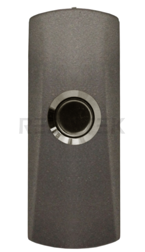 TS-CLICK (серебро) Накладная кнопка выхода без подсветки, не более 36В/3А, контакты НР, 80х30х25мм, -20...+55гр.С, цинковый сплав, цвет покрытия - серебро